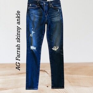 AG Farrah skinny Ankle high rise 28R